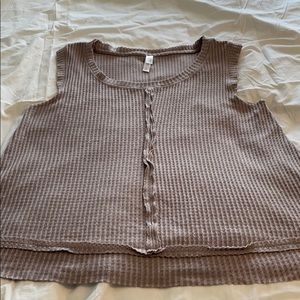 NWT waffle knot pj tunic tan xhilaration brand.